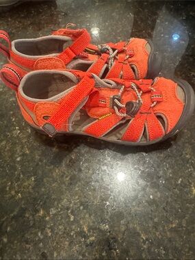 Keen Kids Orange Closed-Toe Outdoor Sandals
